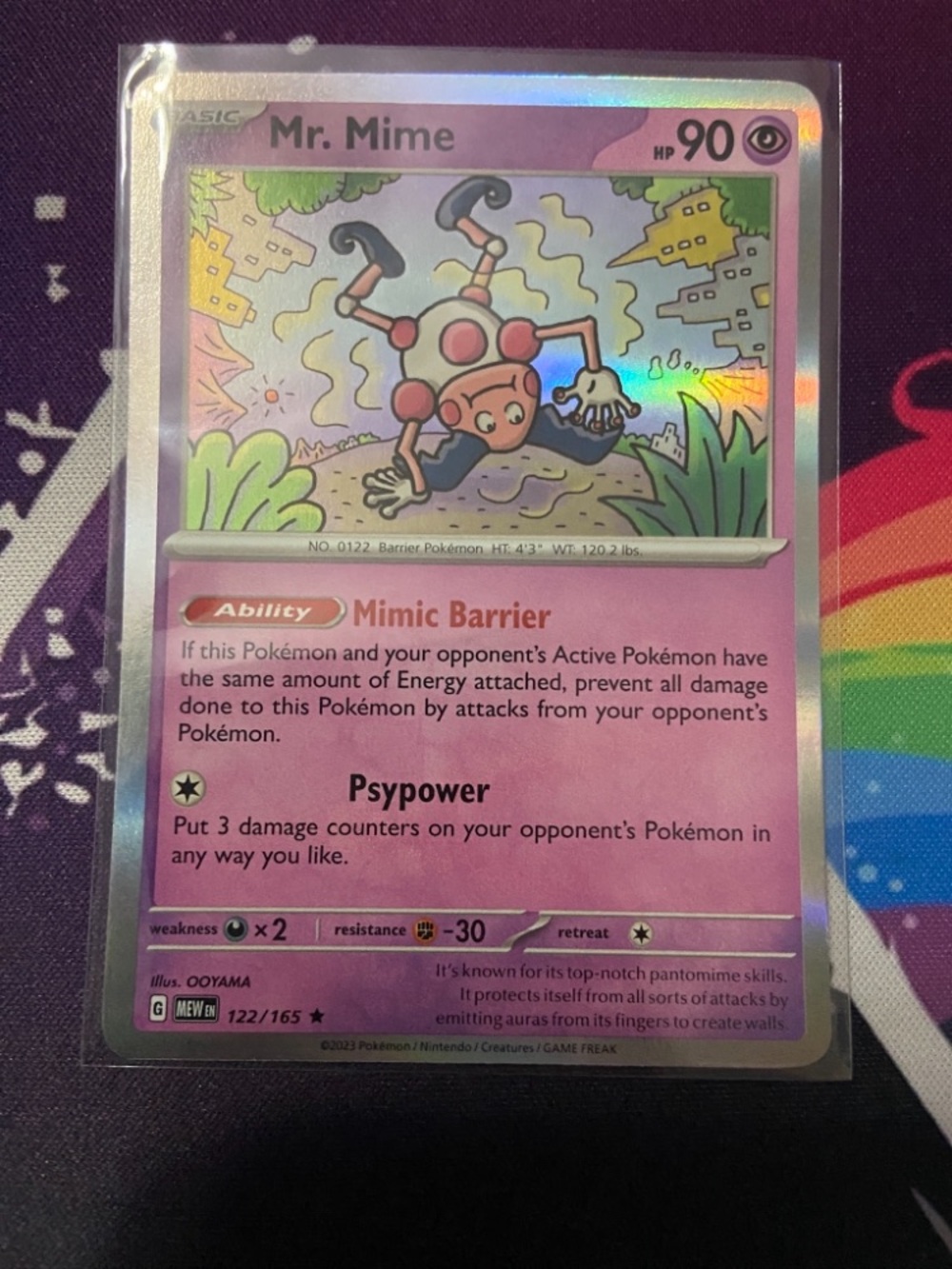 Mr. Mime  (122/165) Holo 151